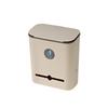 Wall Mounted Hanging Trash Bin with Sliding Lid Anti-odor Organization Box Accessory for Indoor Outdoor Traveling