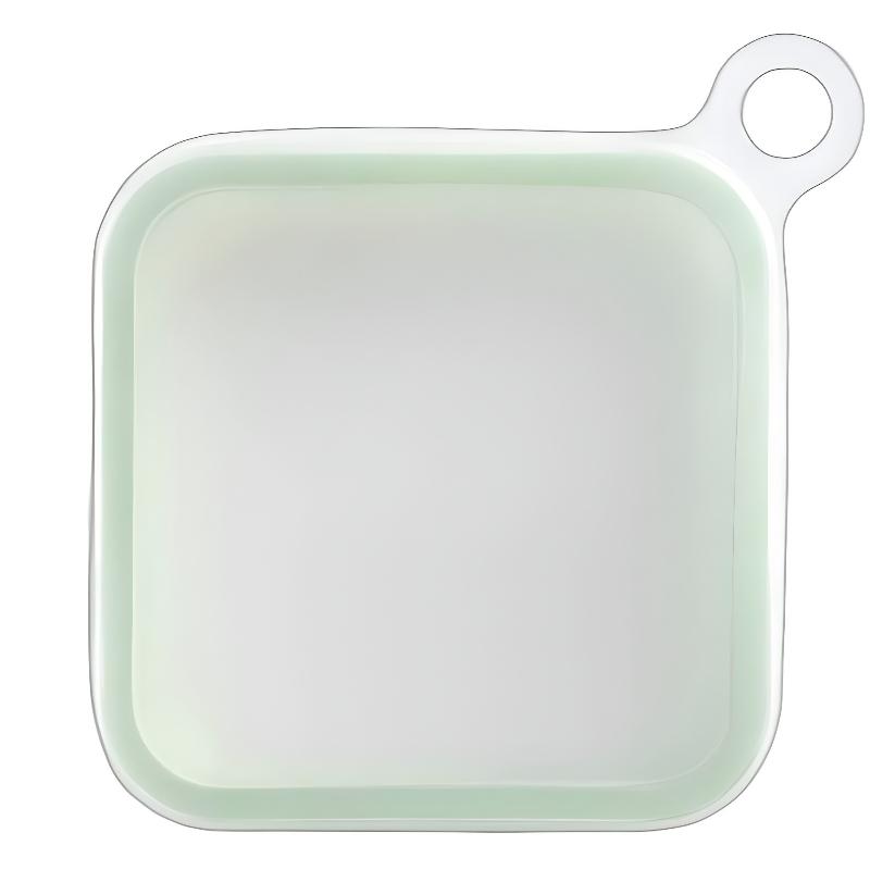 Portable Silicone Sandwich Toast Lunch Box with Handle Student Office Work Food Container Snack Box Bento Lunch Box