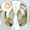 10 Pieces Napkin Rings Bands Party Holder Buckle for Christmas Cafe