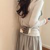 Korean Style Leopard Print Underarm Crossbody Small Square Bag