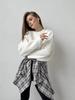 Plain Round Neck Sweater - 2024 European & American Spring/Autumn Loose Knit Pullover for Women
