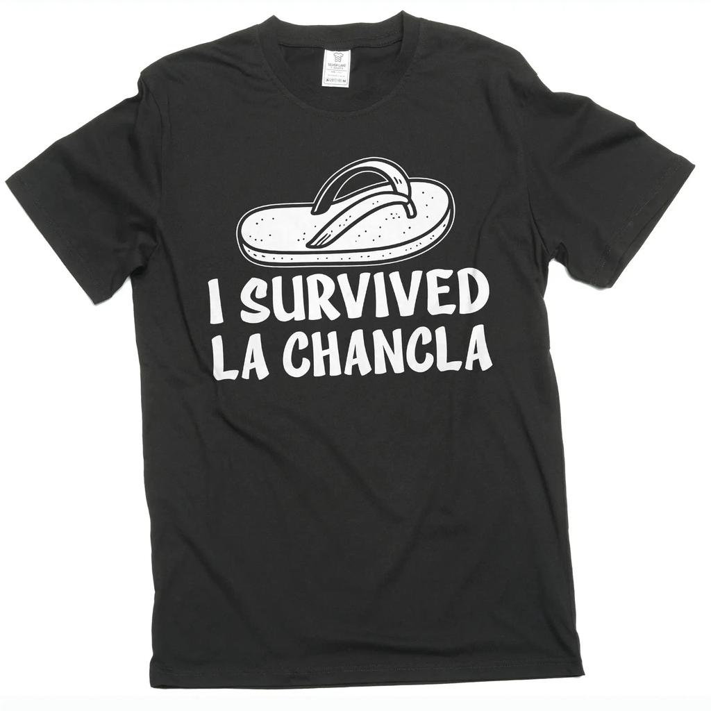 Funny La Chancla t-shirt mom grandma with slipper humorous spanish childhood tee