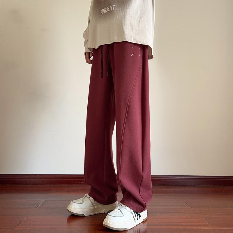 

Men s Designer Heavyweight Sweatpants - Spring/Autumn Loose Casual Pants, Winter Thick Velvet Straight Sports Pants XXL