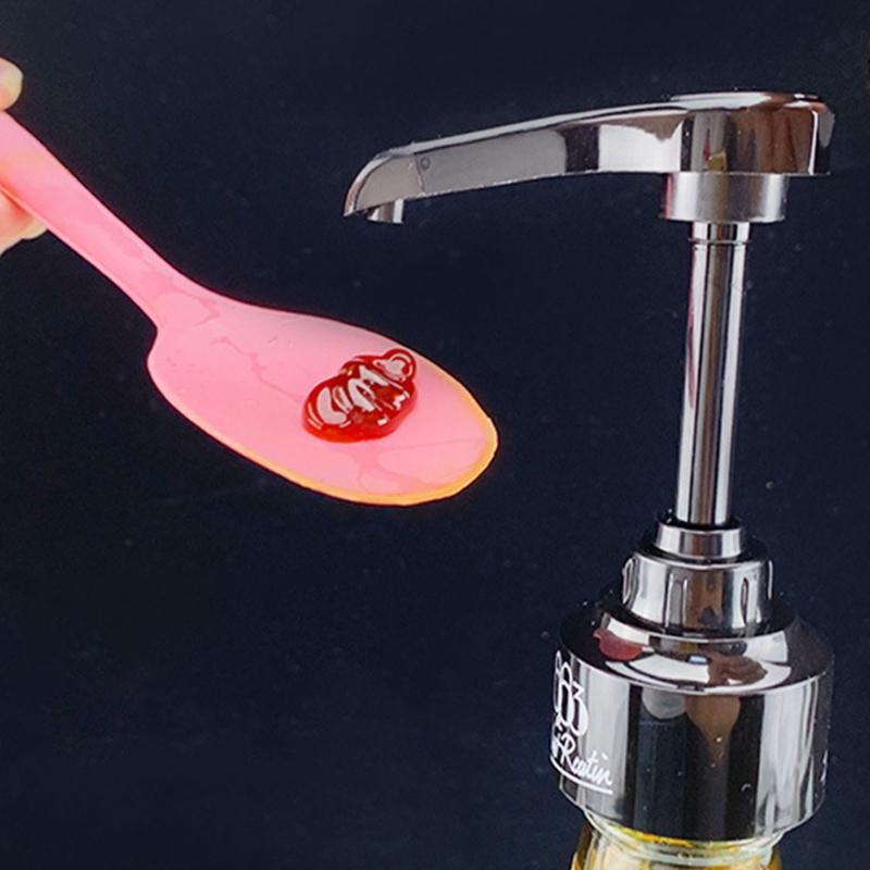 4 Pcs Syrup Bottle Nozzle Oyster Sauce Bottle Nozzle Ketchup Squeeze Press Nozzle Pressure Oil Sprayer Pump Dispenser