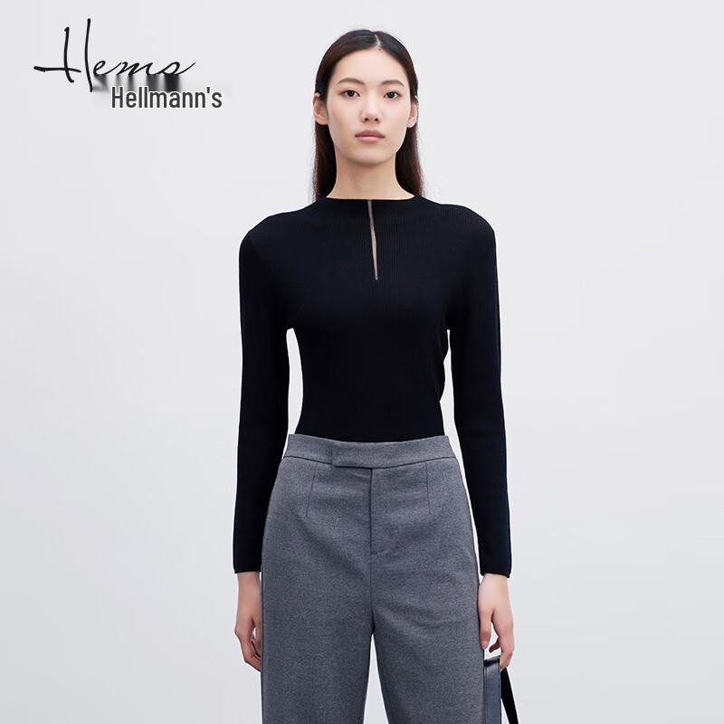 Haier Mans Women's Collared Long Sleeve Wool Blend Sweater