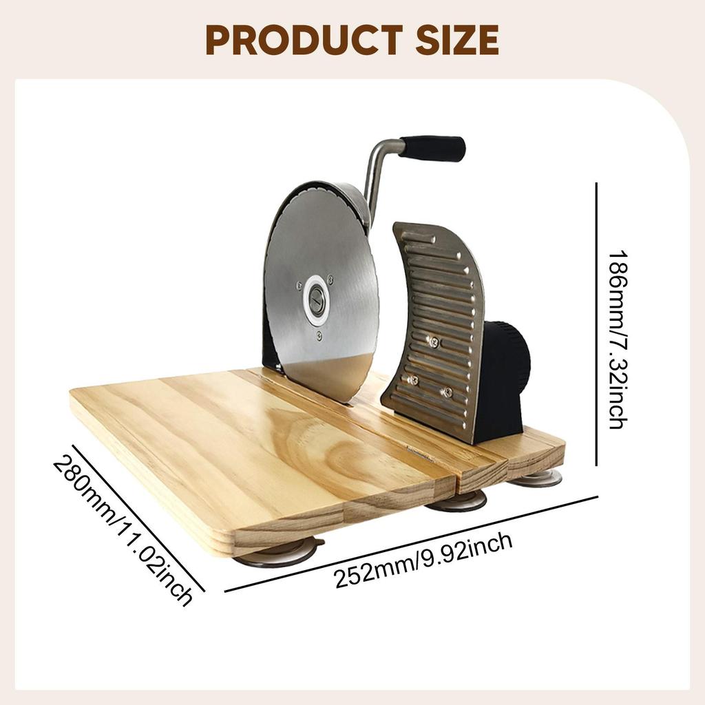 Manual Bread Slicer Classic Tool Machine Evenly Slicing Adjustable Thickness
