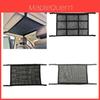 Car Top Storage Net For Organizing Auto Accessories Black Double-layer Cross Weave Style
