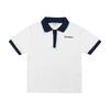 Sporty   Rich To041s406sw Serif  Serif  Logo Terry Polo Unisex Short Sleeve Tee