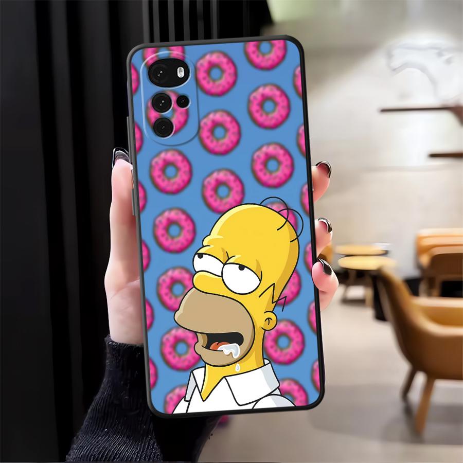 S-simpsons Donut Funda Phone Cover Case for Moto S30 Pro Edge 20 30 X30 Pro