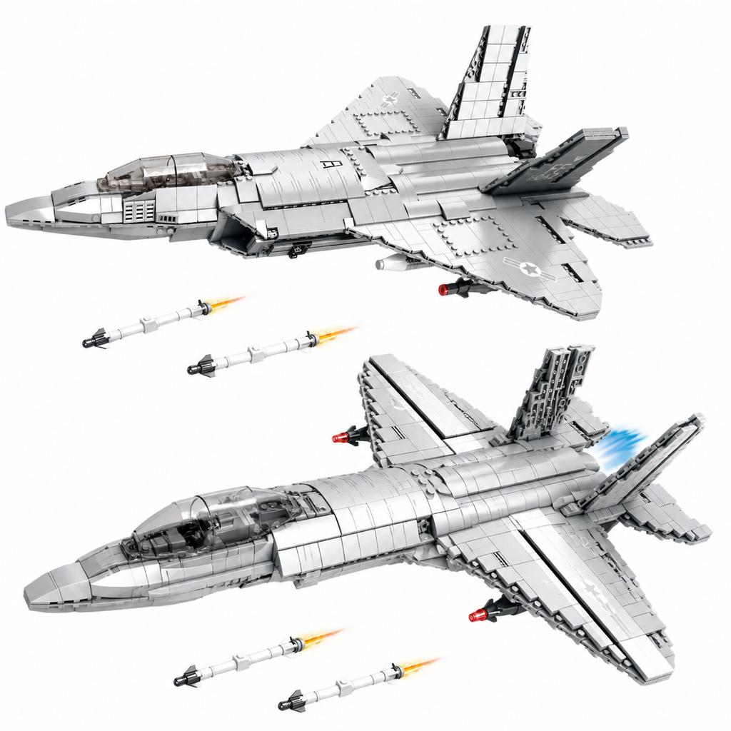 High-Quality Aircraft High-Quality Series High-Quality F22 High-Quality Fighter High-Quality Building High-Quality Blocks Construction set