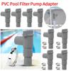 1-10set PVC Pool Filter Pump Adapter for 32mm Pipe Hoses Connector Part Pool On/Off Plunger Valve Leak Proof Replacement Outdoor