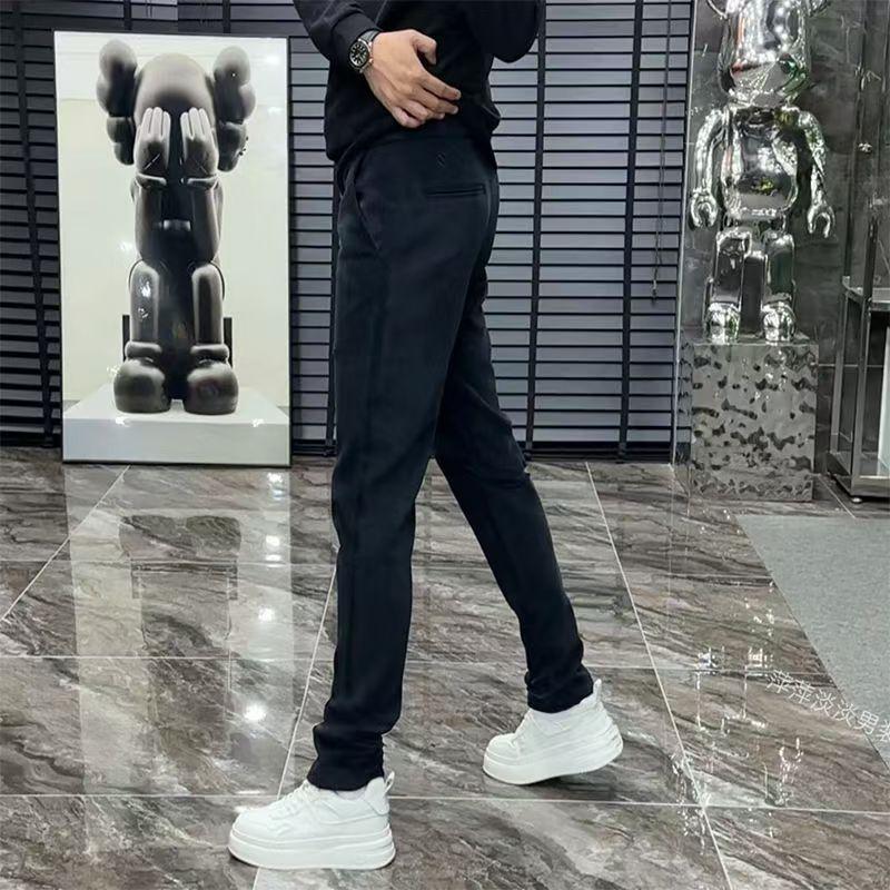 Athleisure Pants For Men With High Elastic Cotton Fabric For Casual Daily Wear