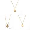 Style Geometric Cat Eye Stone Necklace For Women With Stainless Steel Chain