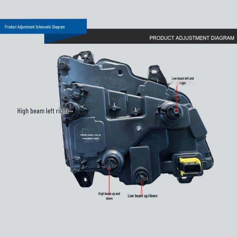 Jiefang JH6 Laser LED Super Bright Three-Lens Sequential Headlight Assembly with Daytime Running Lights