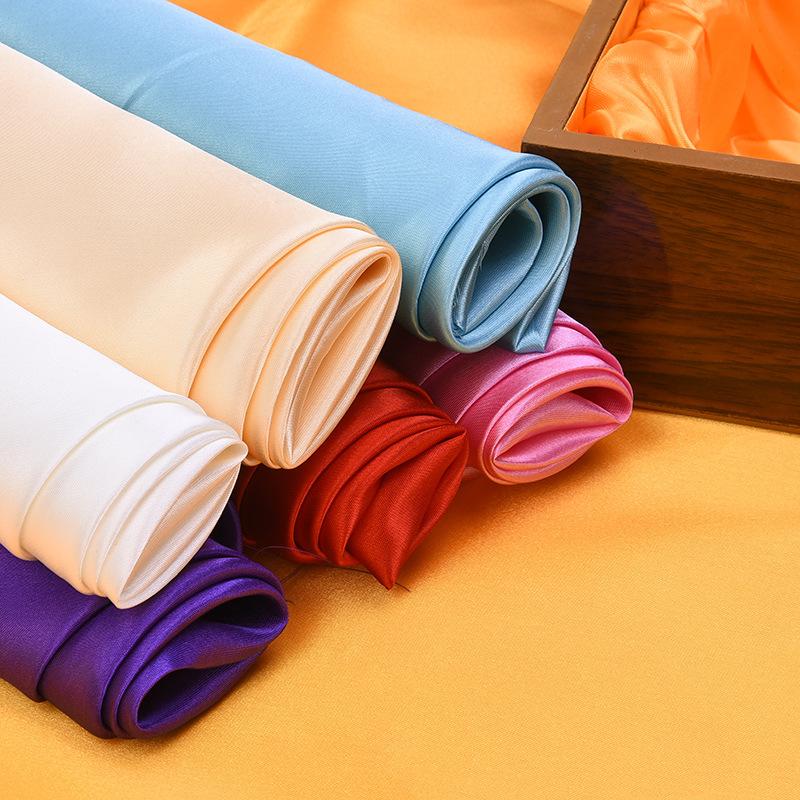 3m/5m Satin Fabric By The Yard Shiny Luxury Metallic Shiny Upholstery Lining Drapery DIY Crafts Soft  for Wedding Decorations