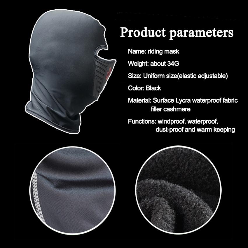 Unisex Winter Warm Hat Waterproof Windproof Motorcycle Face Mask Hat Neck Helmet Beanies For Men Lady Sports Bicycle Balaclava Hat