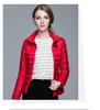 Korean Style Women's Lightweight Slim Fit Down Jacket - Stand Collar, Short, Plus Size, Autumn/Winter