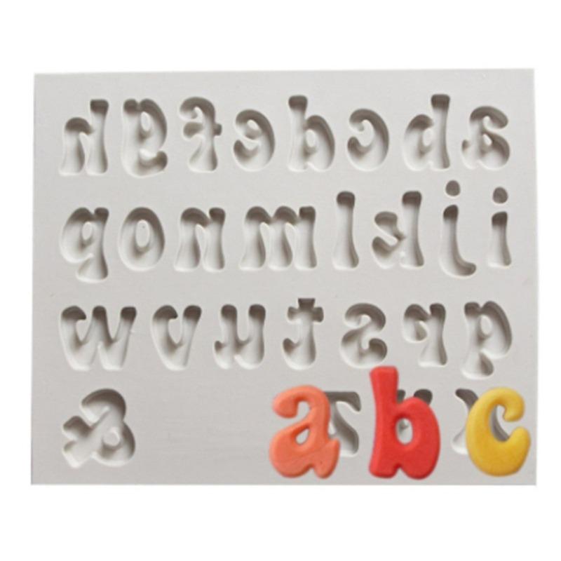 3D Letter Number Silicone Fondant Molds Chocolate Cake Molds Cake Decorating DIY Tools Jelly Cookies Baking Printing Mould