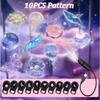 LED USB Projektorlicht 3/6 Stück Projektionsmuster - Verstellbar Wal Schmetterling Qual Seestern Nachtlicht Festival Geschenk