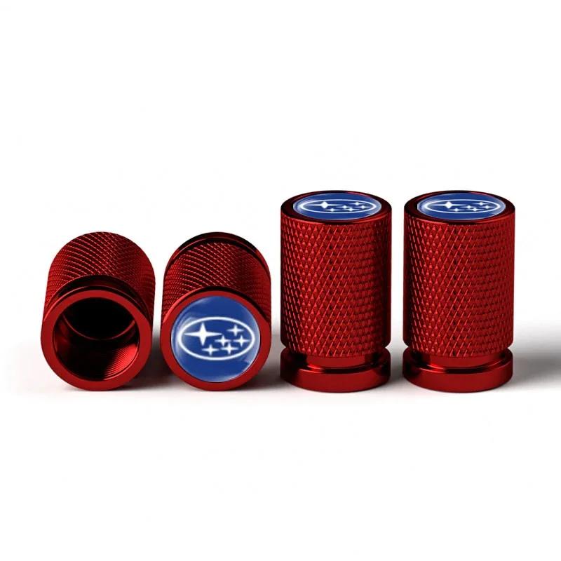 4PCS Car Tire Valve Caps Wheel Stem Protection Air Covers For Subaru STI XV WRC WRX BRZ FORESTER IMPREZA LEGACY OUTBACK TRIBECA vus9