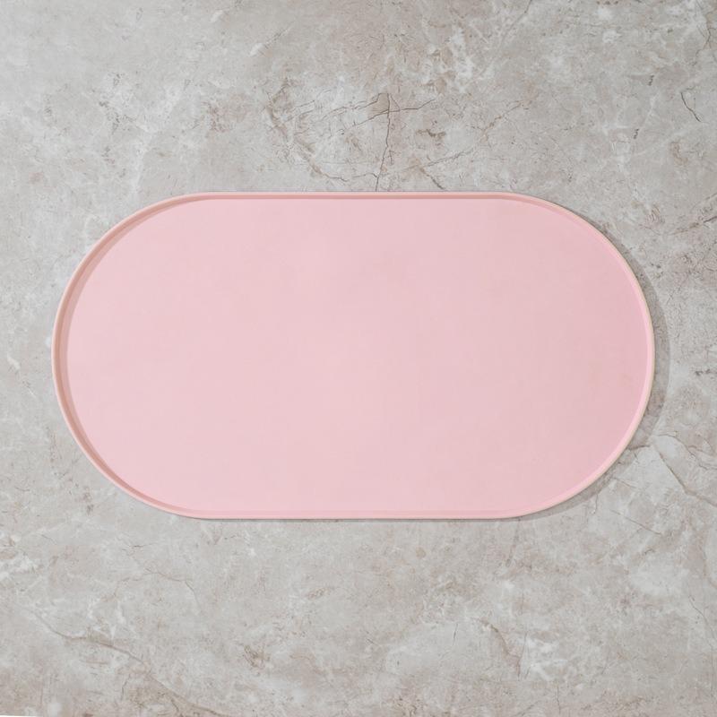 Silicone Pet Feeding Mat Waterproof Non Slip Oval For Dogs Cats