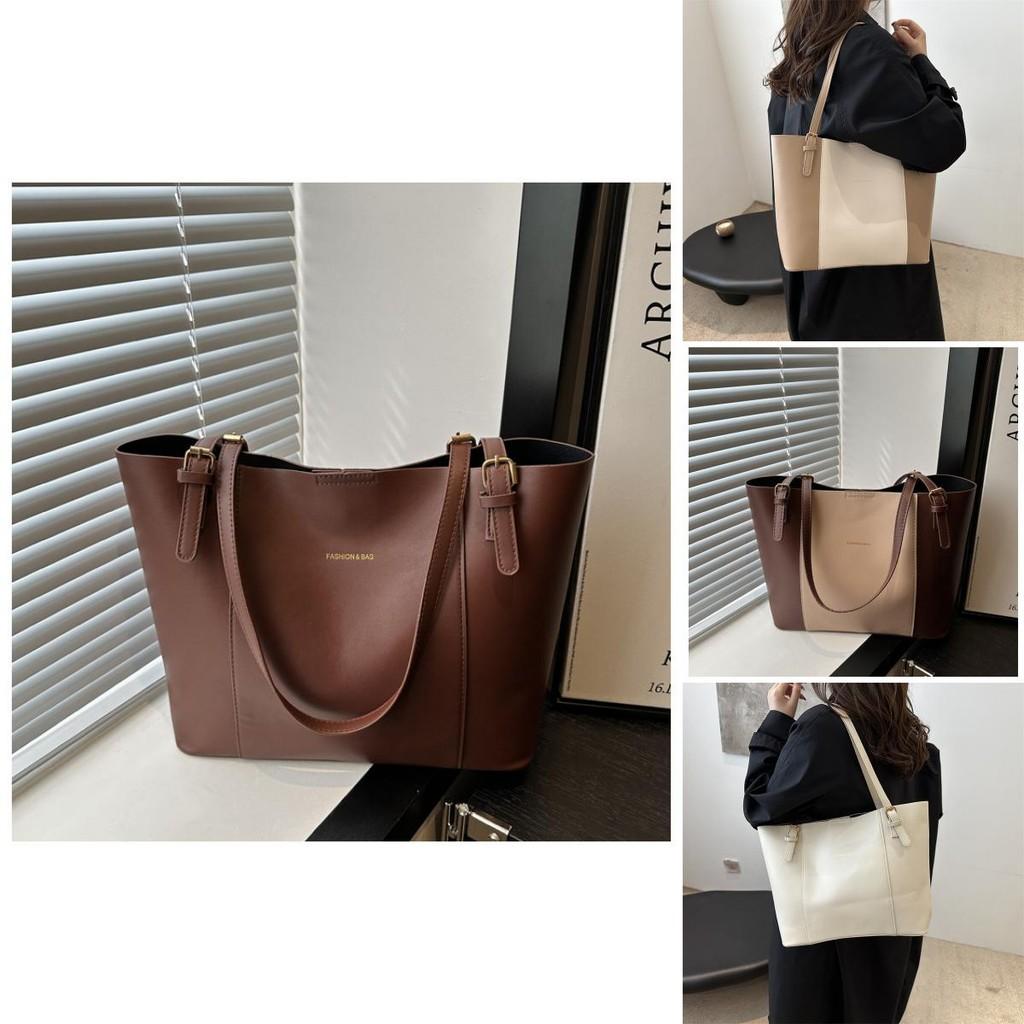 Sac Cabas Style Coréen Colorblock Grande Capacité Pour Femmes Parfait Pour Les Sorties Quotidiennes