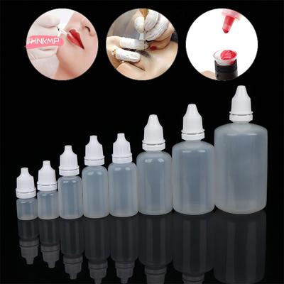 5Pcs Empty Plastic Dropper Bottles 3/5/10/15/20/30/50/100ml Squeezable Refillable for Paint Beauty Oil Ink Cosmetics Storage