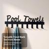 Pool Towel Rack Decorative Hook Matte for Bathroom