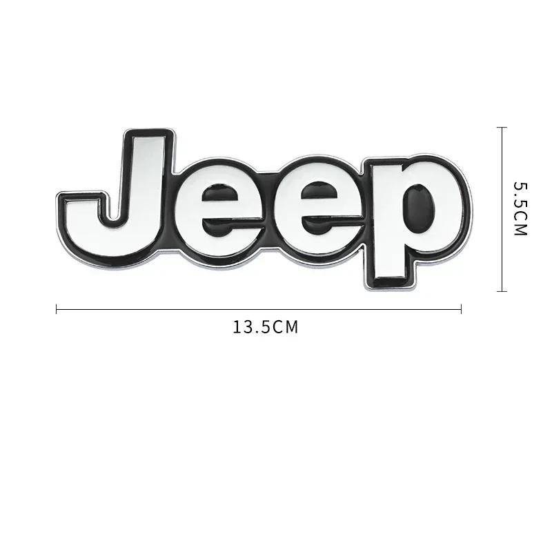Metal Car Emblem Sticker for Jeep Grand Cherokee Wrangler Renegade Compass JK Patriot Auto Rear Trunk Badge Styling