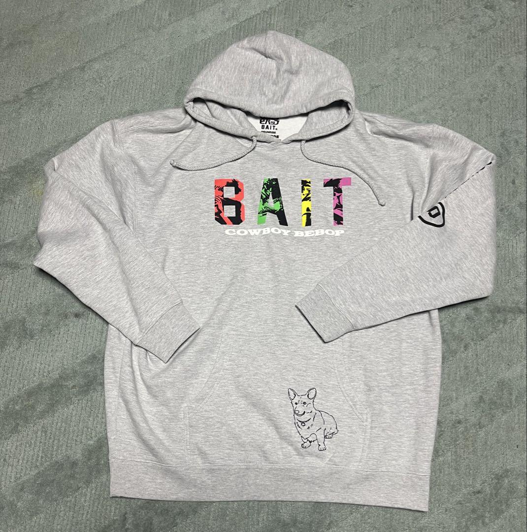 

[USED] BAIT x Cowboy Bebop collaboration hoodie, gray, size 2XL