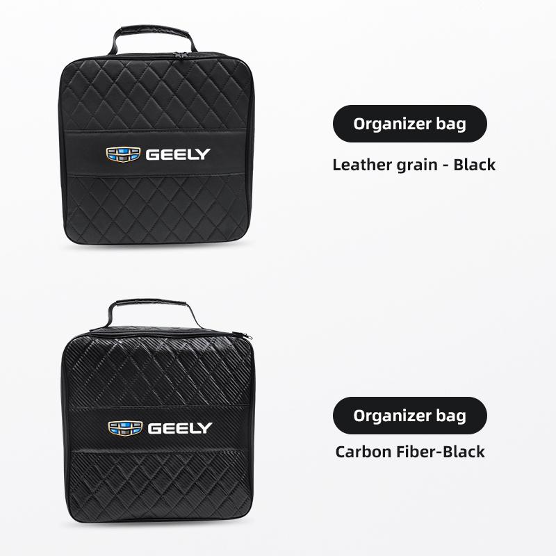 Car Storage Bag Leather Organizer Case For Geely Coolray Geometry C GX3 Emgrand EC7 Car Rechargeable Gun Storage Box Accessories