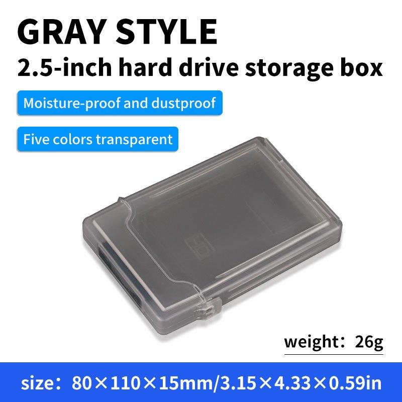 2,5-Zoll Festplatten-Aufbewahrungsbox, Geeignet für IDE/SATA Solid State Drives/Mechanische Laufwerke Schutz, Staubdicht Kratzfest