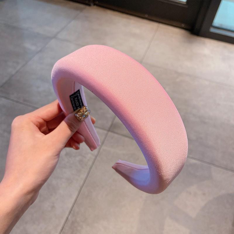 

Женский розовый летний широкий обруч для волос 2023: Головной убор Sweet Temperament для умывания лица