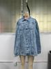 European & American Fashion Women's Irregular Loose Denim Jacket - Versatile Cross-Border Style