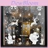 Christmas Window Decals Pvc Snowflake Reindeer Decor For Holiday Festivities