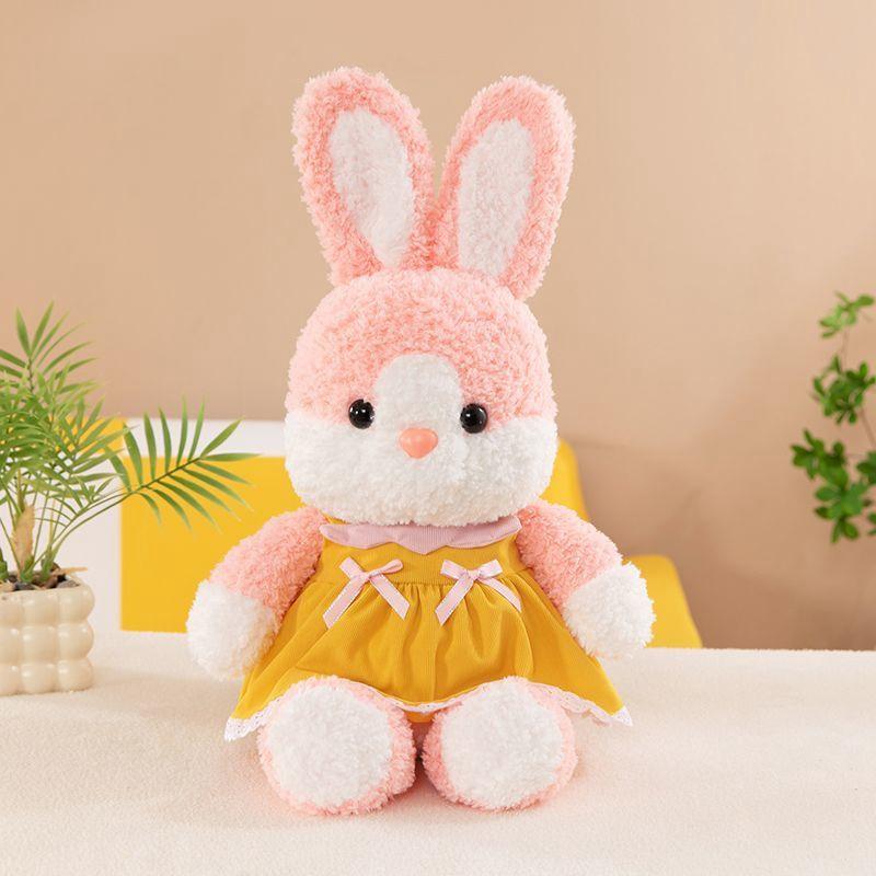 New Running Rabbit Elephant Plush Toys Children's Sleeping Comfort Dressing Animal Dolls Birthday and Christmas Gifts for Kid