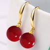 Shell Beads Long Earrings Simulation Freshwater Pearl Ear Hook Simple Drop Earrings  Female