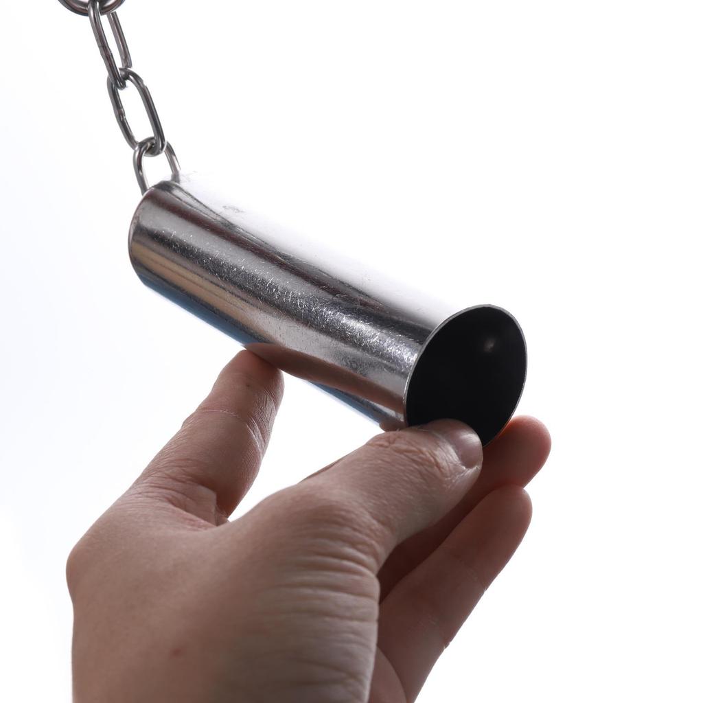 Stainless Steel Bird Bell Chew Toys for Medium and Large Parrots