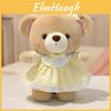 Plush Bear Doll With Dress For Kids Birthday Gift And Decorative Toy
