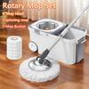 Automatic Spin Mop Hand-Free Automatic Dehydration Mop for HomeCleaning Spin Mop Bucket 6 Microfiber Refills Household Cleaning