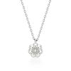 [925 Silver] Flower Silver Honey Sweet White Necklace (White) BH7N63716W9450