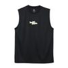 Tank Crew Quick Highly Antibacterial and Odor Graphic Sleeveless Black X Gold Top, Neck, Drying, Breathable, Resistant, Print, Shirt,