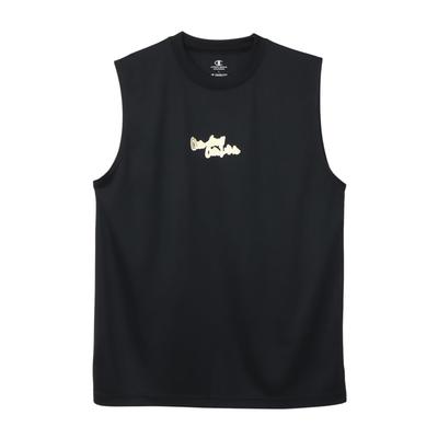 Top Negru x Auriu Fără Mâneci, Gât, Uscare Rapidă, Antibacterian, Anti-Miros, Grafic, Rezistent, Imprimat, Tricou,