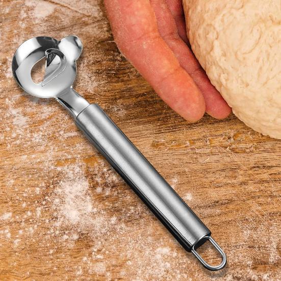 Stainless Steel Cactus Peeler Spoon Shaped Nopales Peeler Ergonomic Handle Noodle Cutter Pie Crust Slicer Versatile Kitchen Gadget