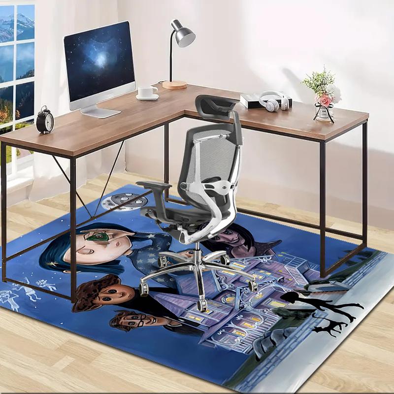 1pc C-Coraline (5) Design Area Rug - Non-Slip, Soft & Cozy Floor Mat for Living Room, Bedroom, Office - Indoor/Outdoor Decorative Carpet