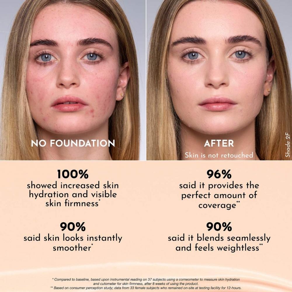 Lawless Forget The Filler Hautaufpolsternde Faltenmildernde Foundation 1 Unze 30 ml 1f Sehr Hell Mit Kühlen Neutralen Untertönen