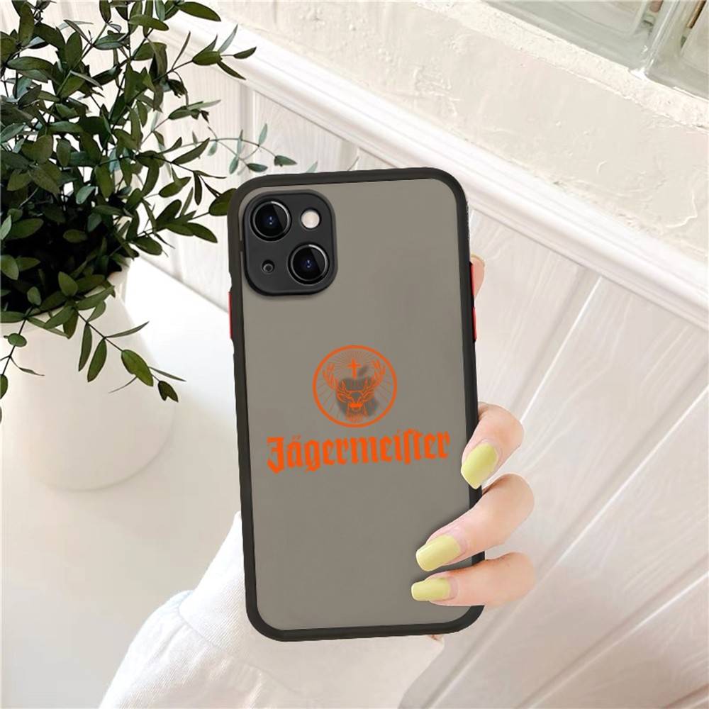 Classic J-Jager-Meister Phone Case For IPhone 14 11 12 13 Mini Pro Max 8 7 Plus X XR XS MAX Translucent Matte Cover