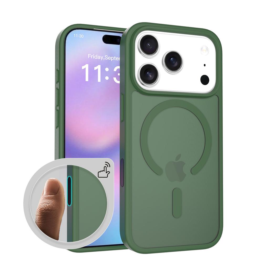Luxury Magnetic Magsafe Wireless Charging Phone Case for IPhone 17 Air 16 15 14 13 12 Pro Max Candy Color Skin Feel Case