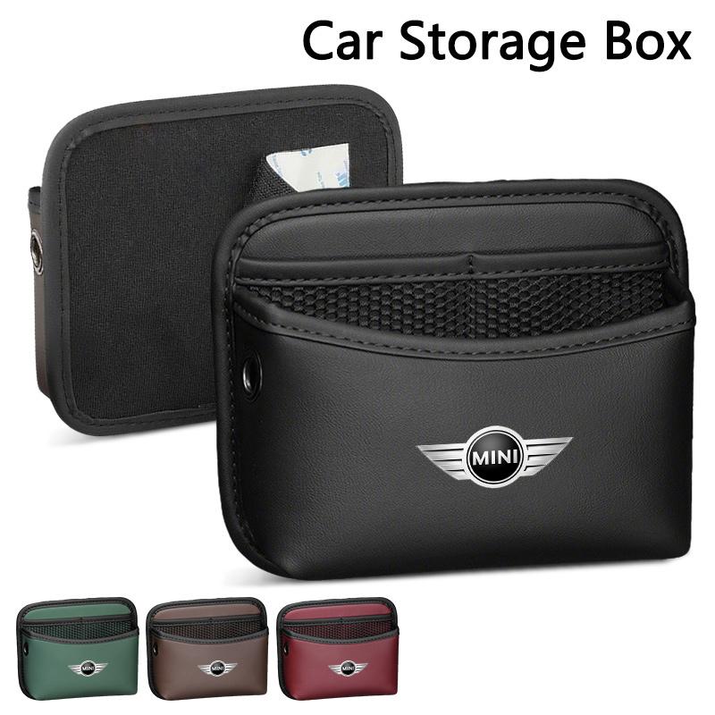 Bolsillo de almacenamiento para puerta de coche Organizador adhesivo Bolsa colgante para BMW Mini Cooper R50 R53 R55 R56 R60 R61 F54 F55 F56 Accesorios para coche