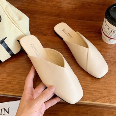 Damen flache Hausschuhe zum Tragen draußen Baotou Hausschuhe Damen Mode Sandalen für Damen Schuhe